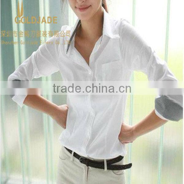 2013 latest plain navy blue OEM manufacturer women long shirt dresses