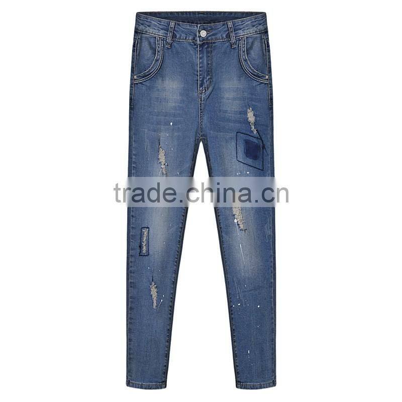 2016 fashion stretch ladies jeans wholesale price leggings pant jeans Elegant new model jeans for lady