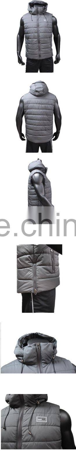 Running Sportswear Outdoor Fitness Wholesale Men Short Sleeve Jackets Winter Vest