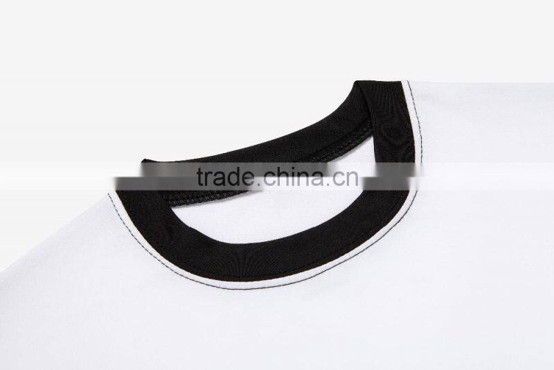 2016 simple o-neck 100%polyester men's short sleeve t shirt