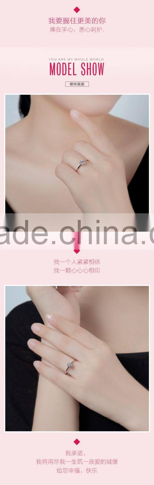 Fashion Finger Ring Designs Women Platinum Wedding Ring Price