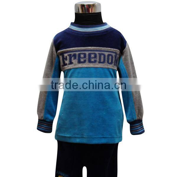 2016 blue velvet new brand lovely fashion wholesale childrens clothing china