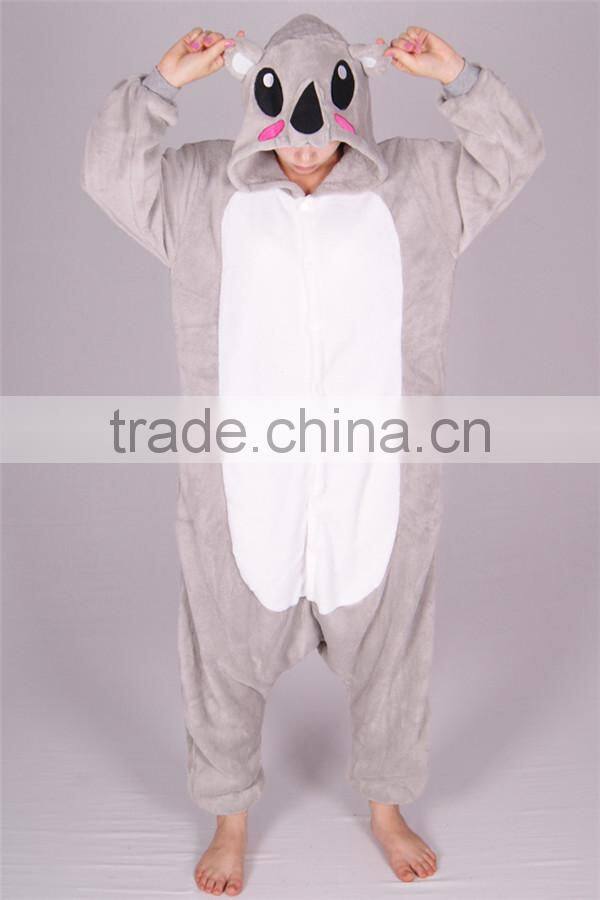 OEM service lifelike animal mascot party dress up koala adult costume