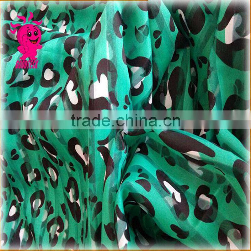 Transparent organza chiffon yarn print fabric screening shirt handmade diy tuller