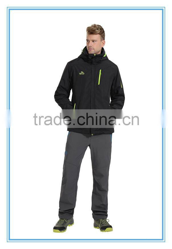 3 in 1 OEM/ODM Fashion Design Waterproof And Windproof Outdoor Jackets For Mens