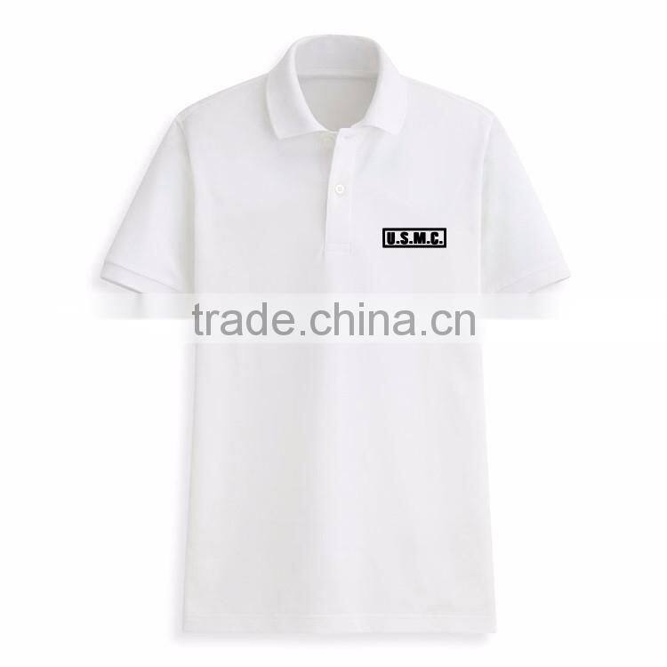 Classic Sport Uniform Design Wholesale Chinese Color Man White Collar T Shirt