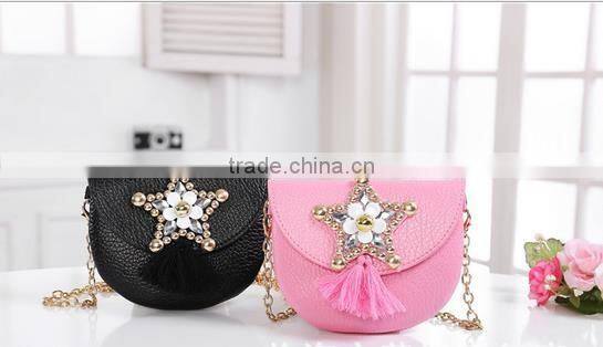 S60465B 2017 new design kids chain bag fashion princess Messenger bags