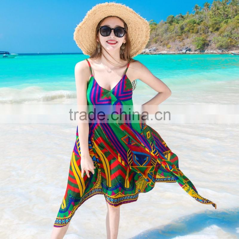 Z&M woman sexy beach dress kaftan beach dress beach party dress
