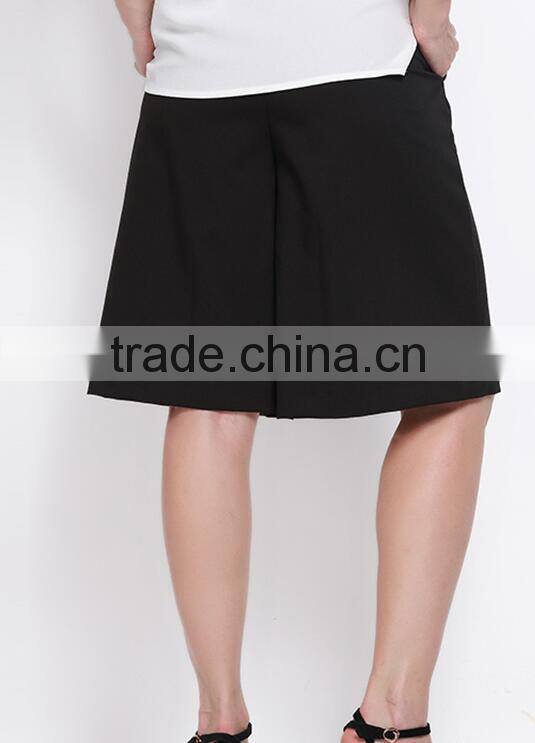 EY0570P New Fashion young women's high waist solid color shorts