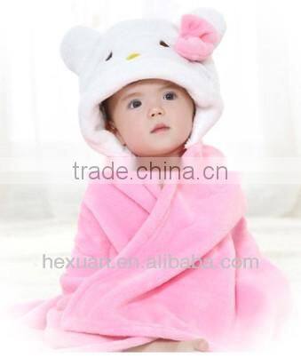 Plush Animal Coral Fleece Baby Towel Blanket As Gift
