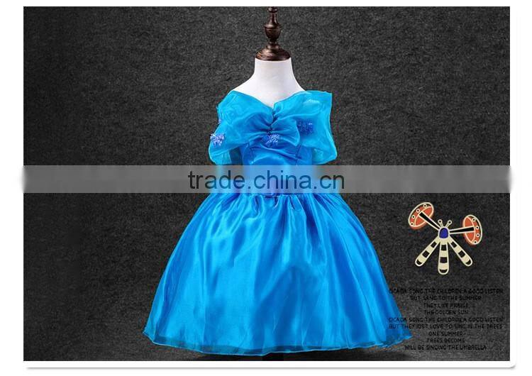 New Model Summer Girl Dress Lace Dress With Flower Baby Dress Kids Clothes