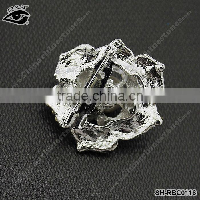 New Rhinestone Rrooches Flower Design for Clothing