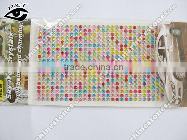 Acrylic diamond rhinestone stickers car sticker