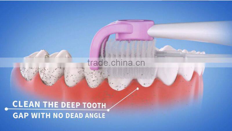 Kids and adult electric toothbrush with double heads holder