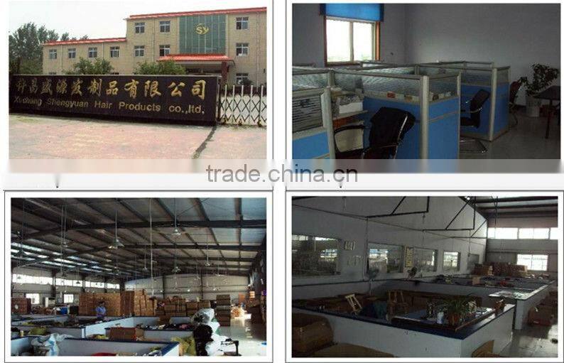 Wholesale unprosessed double drawn hair, hot selling cheap non remy double drawn bulk hair extension from China