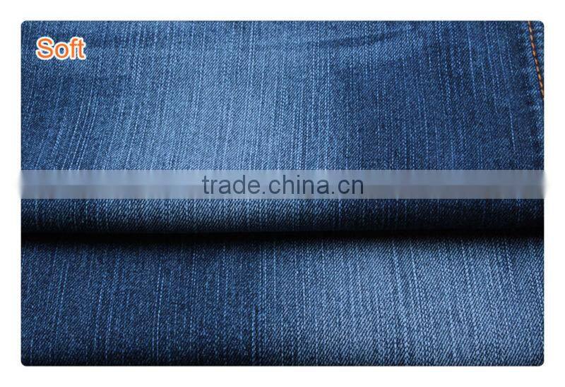 fabric lycra $1 yard fabric denim jeans manufacturers B2525-0 dark blue 9.8oz