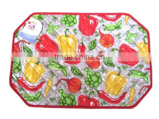 different design pepper cotton durable place mat