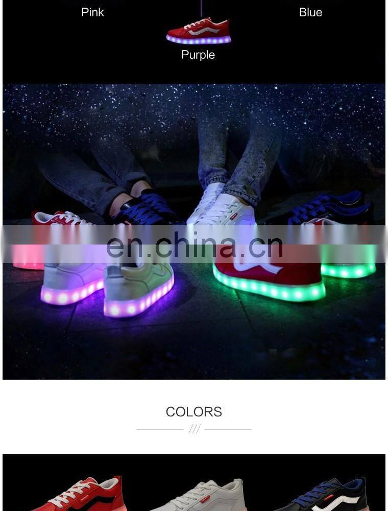 Wholesale New design Mens Womens night club shoes Large Size 46 Rechargeable Light Up LED Shoes Sneakers