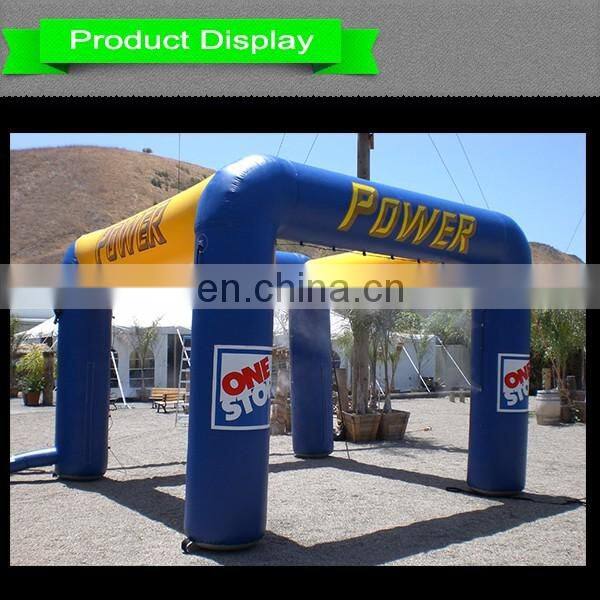PVC tarpaulin inflatable special shaped arch/inflatable arch shaped for power station