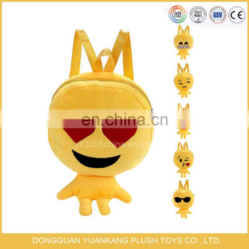 Factory custom cartoon kids plush stuffed dog backpack