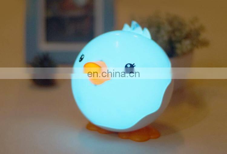 Latest fashion cute cartoon animal LED light wholesale price cute duck night lamp for kids