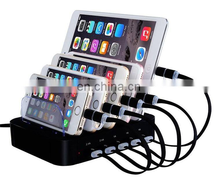 Amazon universal multi port 5 port mobile phone USB charging station