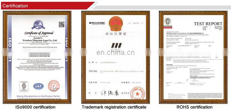 MINGYUAN Custom aluminum self adhesive fashion decorative metal nameplate