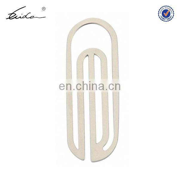 round printed logo metal stick book page marker with crystal