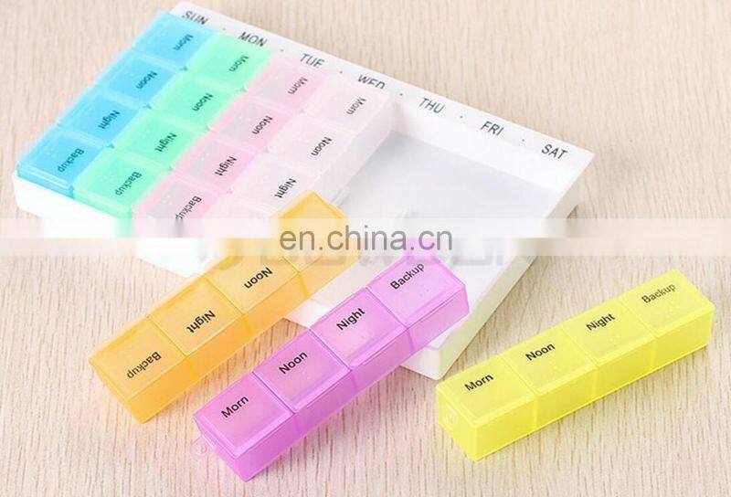 Promotion Gift Plastic Pill Storage Cases Colorful Medicine Box