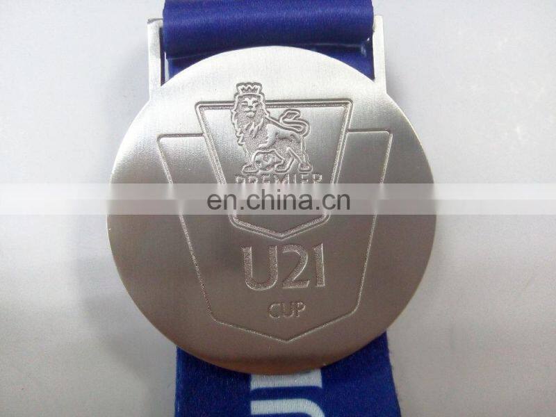 Matte silver zinc alloy casting medal customized premiere league medal commemorative madal