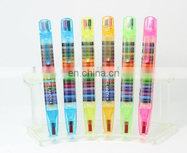 multi- crayon crayon pen 20 colors crystal pen