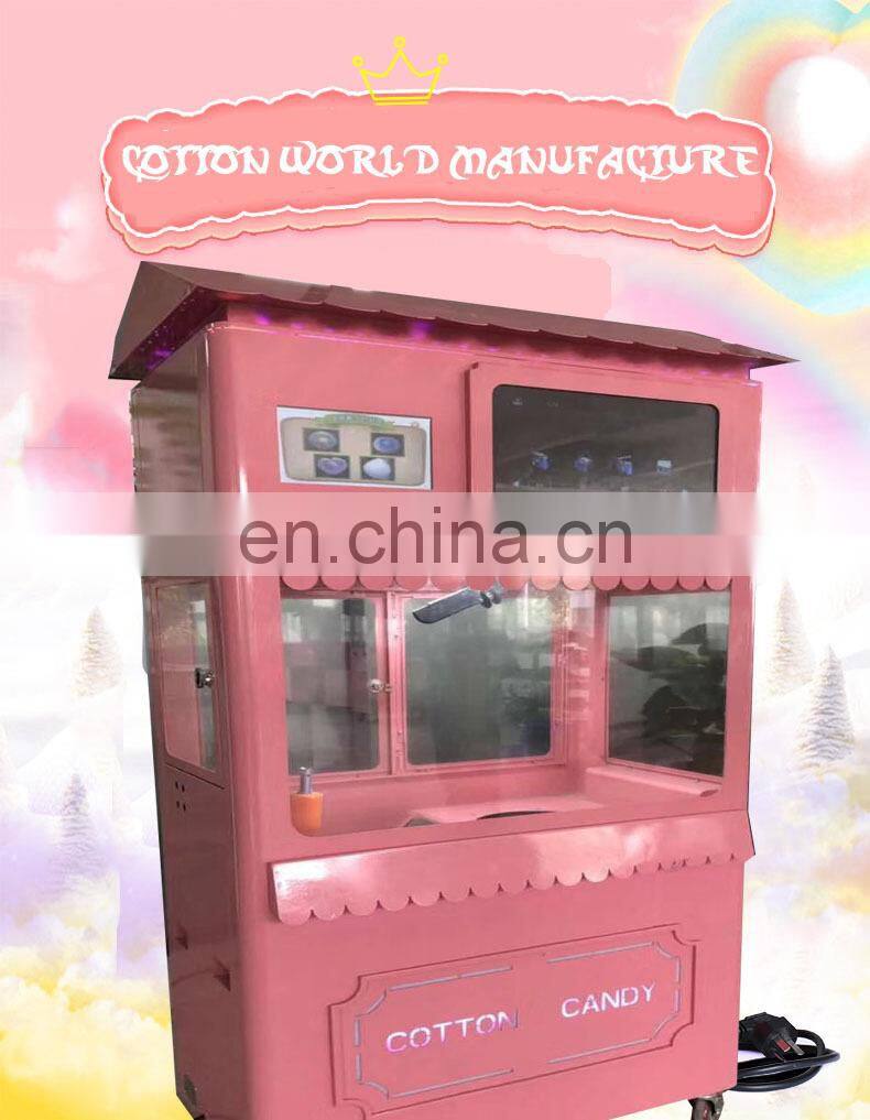 intelligent cotton candy making machine heart shape flower shape cotton candy maker colorful cotton candy robot machine without