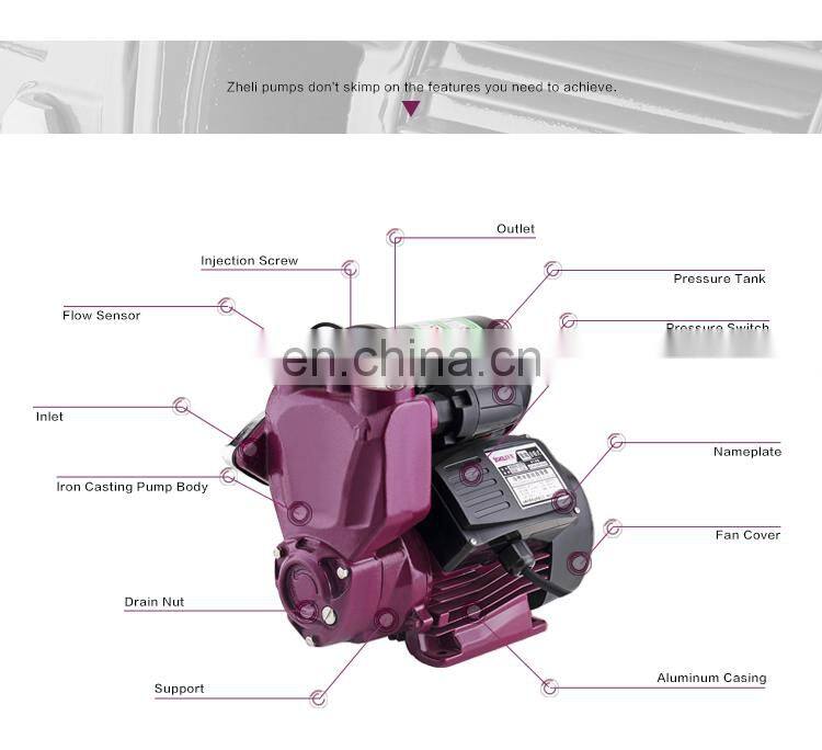Best 1hp domestic pumps water suction priming automatic pump