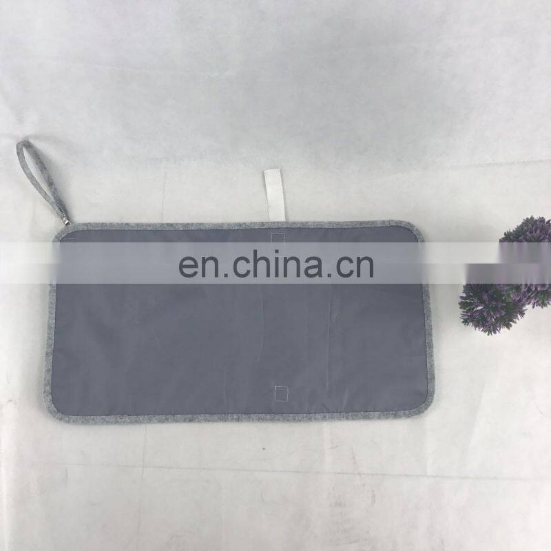 Customized felt diaper changing pad
