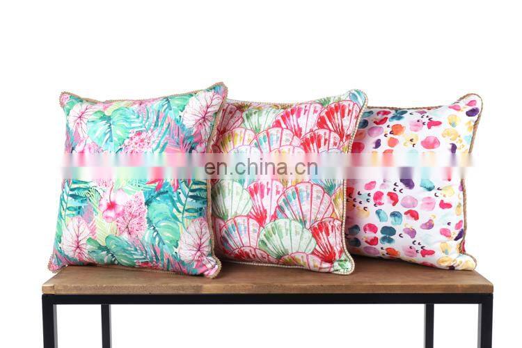 Summer Tropical Pineapple Design Cotton Linen Outdoor Square Home Decor Cushion Pillowcases Wholesale