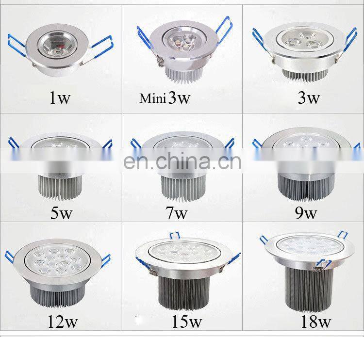 110V Dimmable LED interior spotlights 220V 3W to 50W Spot Downlight