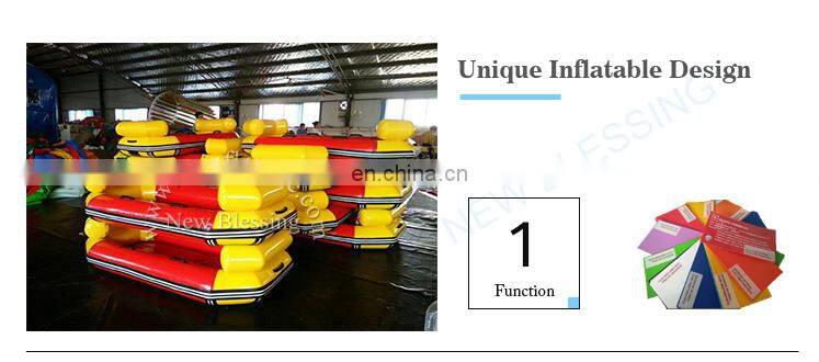 CE/SGS/EN15649 certificate custom 8 person seated inflatable floating raft drfit boat pvc material for sale