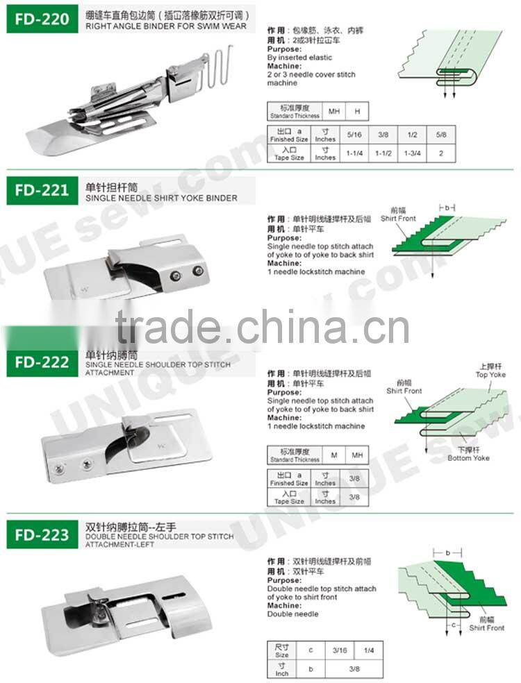 Folder/Binder for sewing machine 3