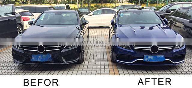 Auto Body Parts Car Bumpers for Mercedes-benz C-class W205 Facelift C63 AMG Body Kit 2014 2015 2016 2017 2018