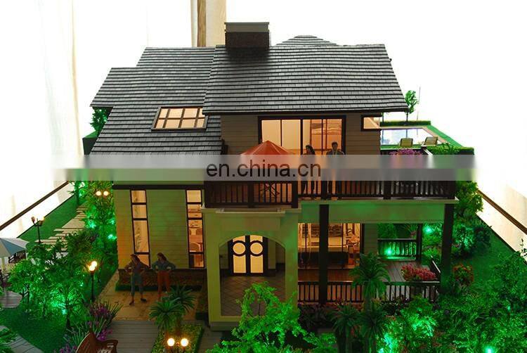 Villa scale model with light effect /Apartment building models / Miniature models