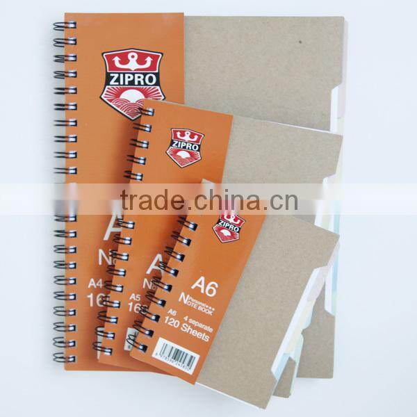 cheap price a4 custom pp spiral school notebook