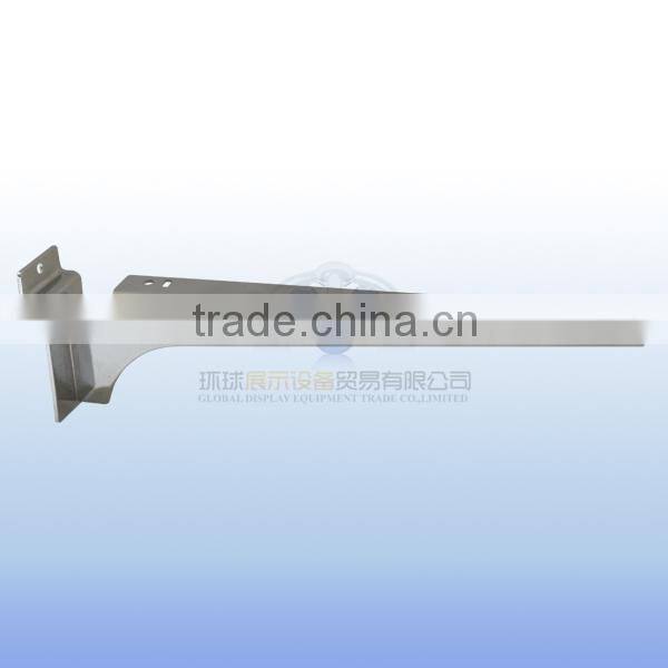 2mm thickness metal chrome shelf bracket for slatwall