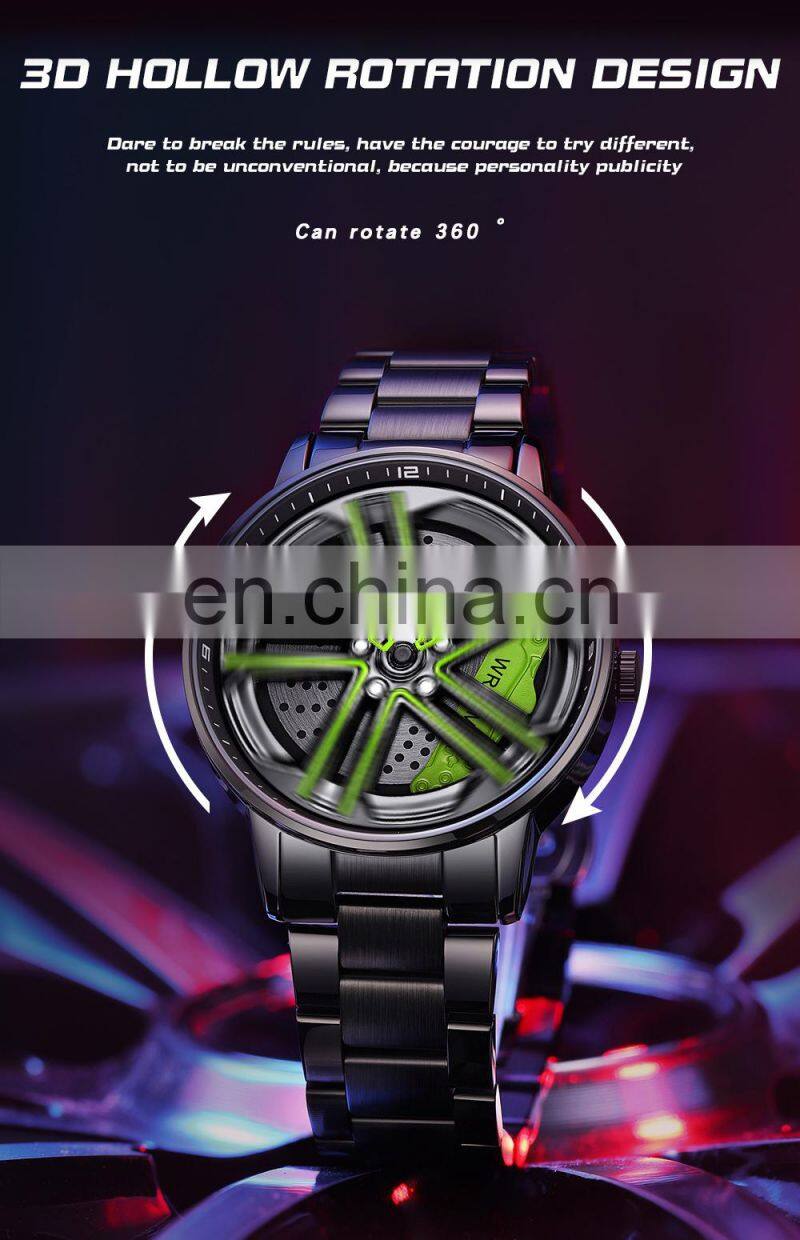 SANDA P1090 Military Brand Quartz Wristwatches Men's Watches Luxury Fashion Casual Wheel Series Dial Watch