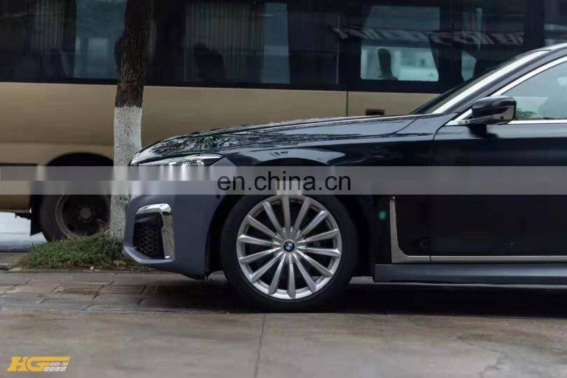 Runde PP Material For BMW 7 Series G11 G12 Old To New M Style Body Kit Front Rear Bumper Lip Side Skirt Fender Hood Headlight