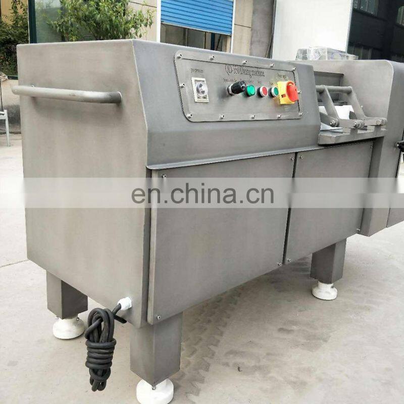 High Speed Mutton Beef Block Dicing Cutter Frozen Poultry Meat Cube Cutting Machine
