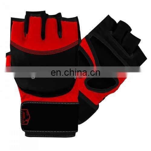 Custom logo Weight Lifting Gym Cycling Body Building Exercise Fitness Gloves with Leather Padded Weightlifting gloves