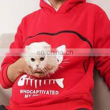 2020 New Design Creative Cat Lovers Hoodie Kangaroo Dog Pet Pullover Cuddle Pouch Women Hooy Sweatshirt Pocket Animal Ear Hooded