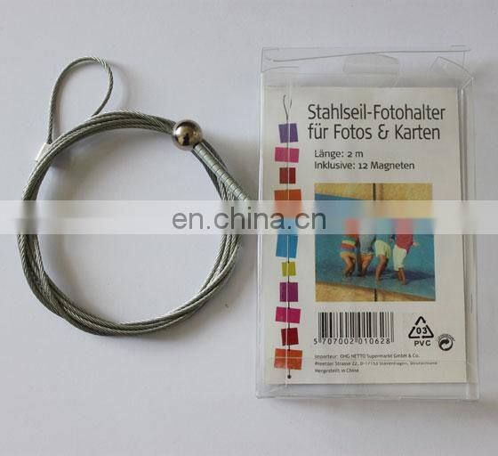 Pinbo Hot Sell Hanging Cable Photo Holder with Magnetic