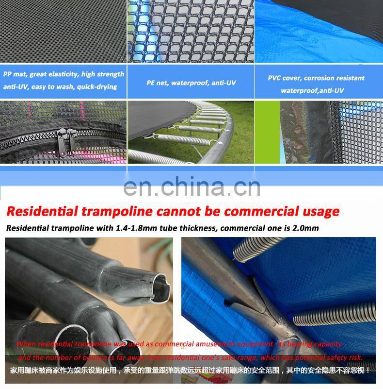 Kira Small Round Trampoline outdoor with safety enclosure 10ft for Sale