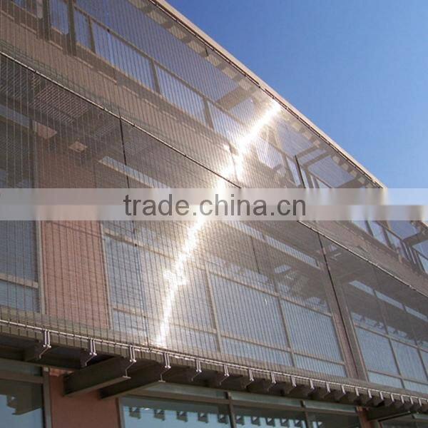 stainless steel Architectural decorative Wire Mesh for facade,3 mm rod